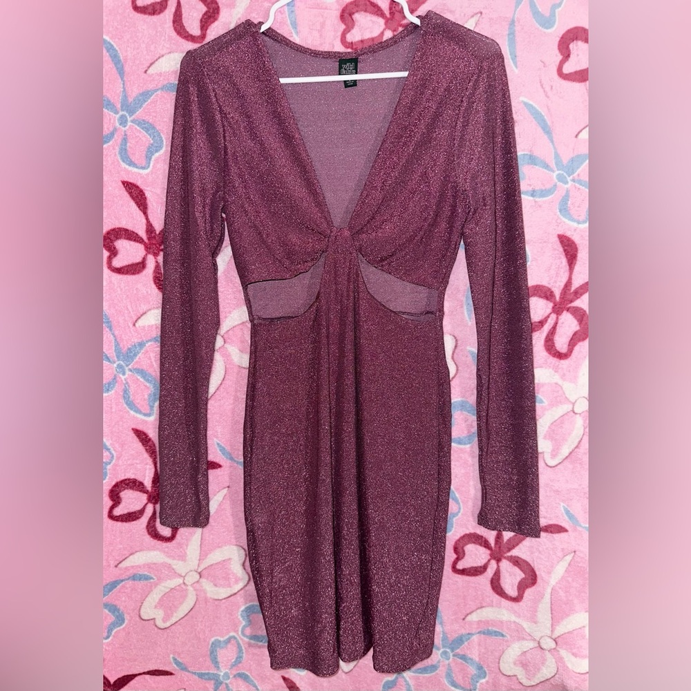 Target pink/purple glitter dress